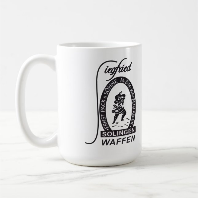 Taza De Café Empresa alemana Siegfried Waffen Ernst Pack & Sohn (Izquierda)