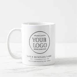 Taza De Café Empresa Mínima Nombre del Logotipo Año