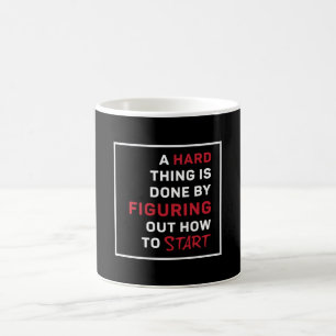 Taza De Café Empresarial El Director Ejecutivo Hace Algo Difíci