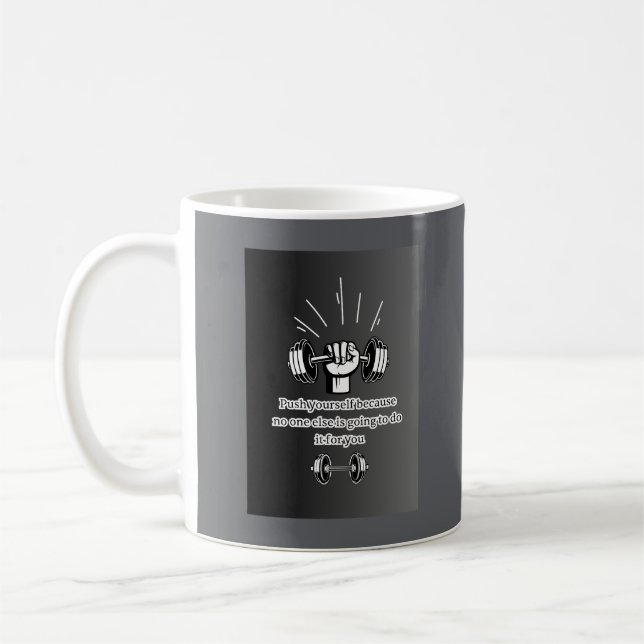 Taza De Café "Empujate hacia el éxito" (Izquierda)