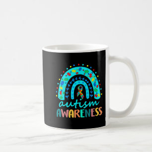 Taza De Café En Abril Usamos El Autismo Azul, La Conciencia Del