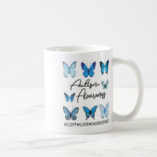 Taza De Café En Abril Usamos El Autismo De Las Mariposas Azules