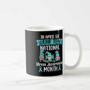 Taza De Café En Abril Usamos El Verde azulado Gn De Concienciac