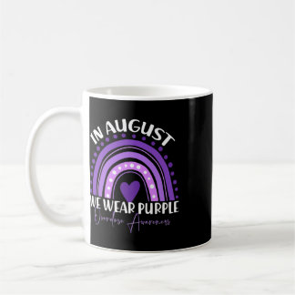 Taza De Café En agosto usamos el morado Mes de concienciación s