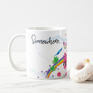 Taza De Café En algún lugar sobre el arcoiris