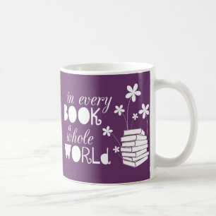 Taza De Café En cada libro un mundo entero