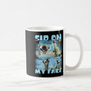 Taza De Café En Cara Sid En Cara Edad De Hielo Selfie Divertido