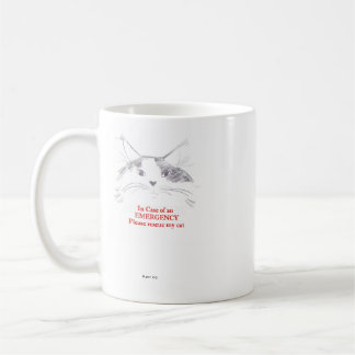 Taza De Café En caso de una emergencia rescate por favor mi