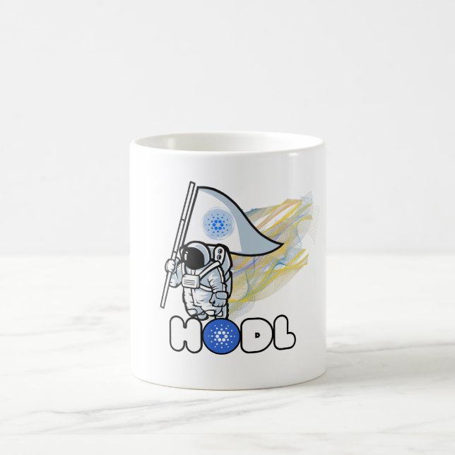 Taza De Café en cripto de astronauta de cardano (Centro)