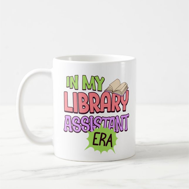 Taza De Café En el amante de los libros de la biblioteca de la  (Izquierda)
