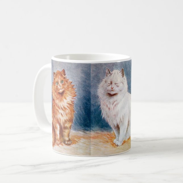 Taza De Café En El Espectáculo Del Gato, Louis Wain (Anverso izquierdo)