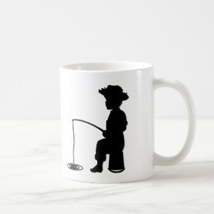 Taza De Café En el estanque de pesca