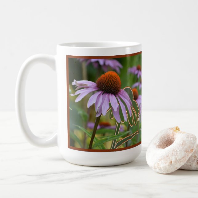 Taza De Café En el jardín Mug (Con donut)