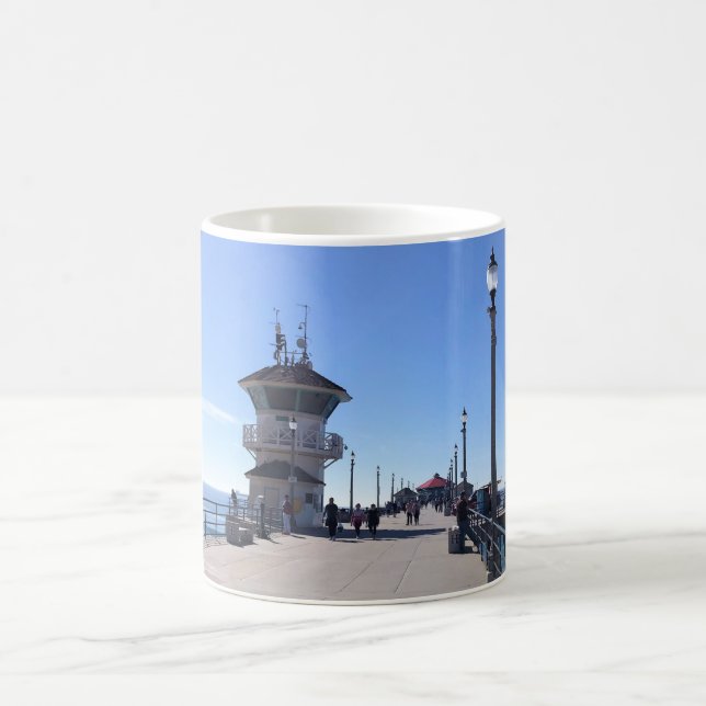 Taza De Café En el muelle, Huntington Beach, California (Centro)