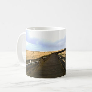Taza De Café En el paseo marítimo, Long Beach, Washington