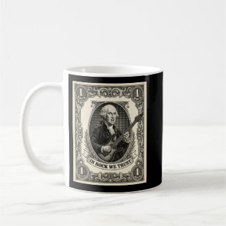 Taza De Café En el Rock Confiamos 1 Rock Washington Guitarra Vi