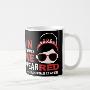 Taza De Café En Febrero Usamos Conciencia Sobre Las Enfermedade