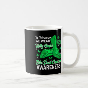 Taza De Café En Febrero Usamos El Cáncer A De Bicicleta Verde K