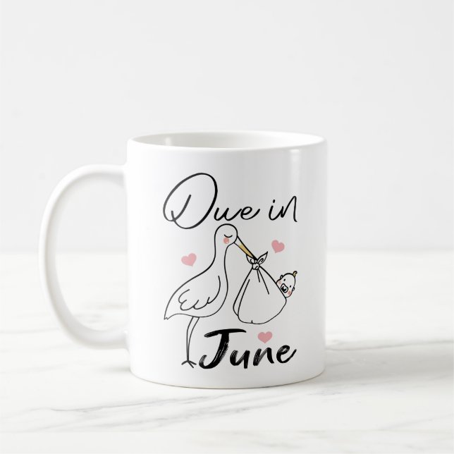 Taza De Café En Junio, El Cisne Cute Lleva Un Recién nacido Div (Izquierda)