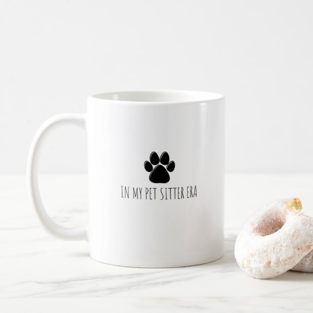 Taza De Café En la era de mi Mascota Sitter (Con donut)