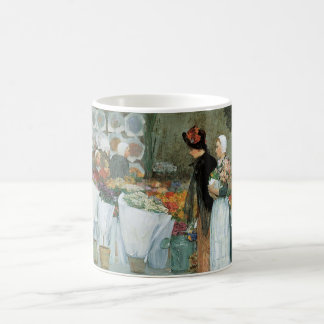 Taza De Café En La Florista de Childe Hassam, Arte Antiguo Fino