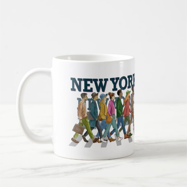Taza De Café En las aceras de Nueva York (Izquierda)