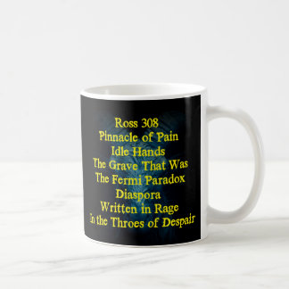 Taza de café En las garras de la desesperación