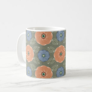 Taza De Café En los ojos de una flor