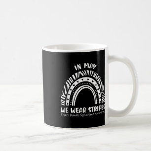 Taza De Café En Mayo Usamos Stripes Shirers Danlos Awarene