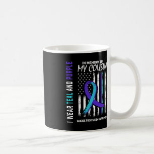 Taza De Café En memoria primo suicidio prevención de conciencia