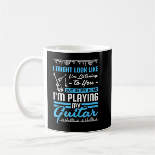 Taza De Café En mi cabeza estoy tocando mi guitarra
