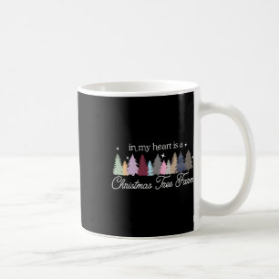 Taza De Café En mi corazón hay una granja de árboles de Navidad