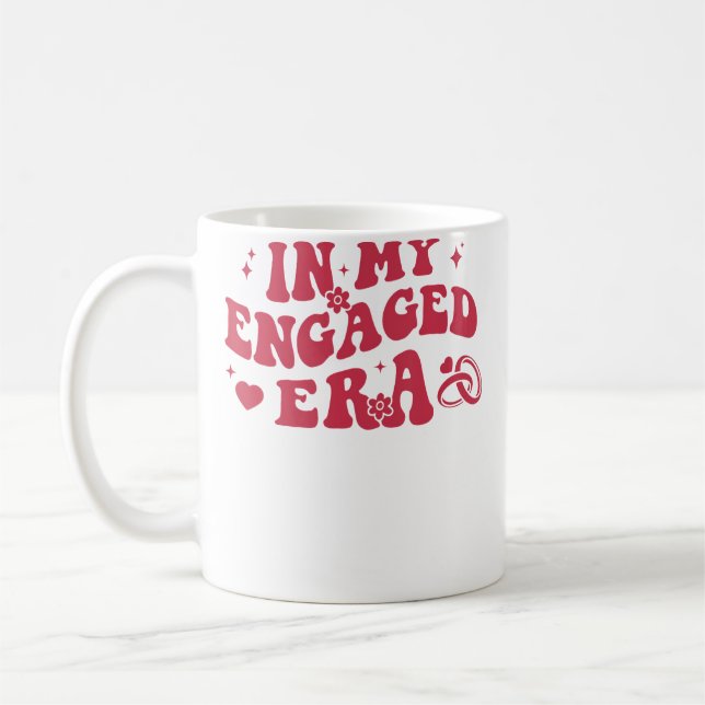 Taza De Café En Mi Era Comprometida Fiesta de Despedida de Solt (Izquierda)