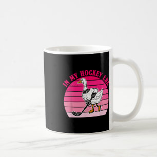 Taza De Café En Mi Era de Chica de Hockey Diseño Vintage Silly 
