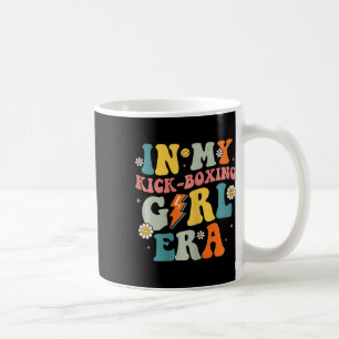 Taza De Café En Mi Era de Chica de Kick-boxing Groovy Retro Kic