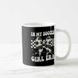 Taza De Café En Mi Era De Chica Futbolista Coqueta Con Lazo Chi