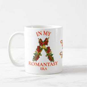 Taza De Café En Mi Era de Romantasy Dagas Cruzadas y Rosas