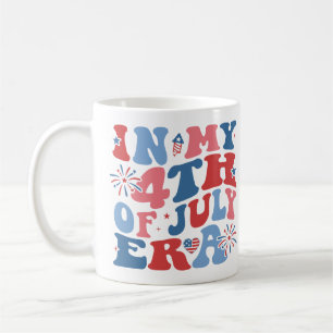 Taza De Café En Mi Era Del 4 De Julio Independencia Cuatro De J