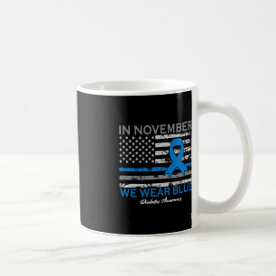 Taza De Café En Noviembre llevamos Diabetes Diabéticos T1D T2D
