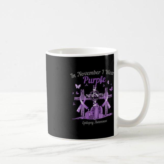 Taza De Café En Noviembre Llevo Epilepsia A De Calabaza Cruzada (Derecha)