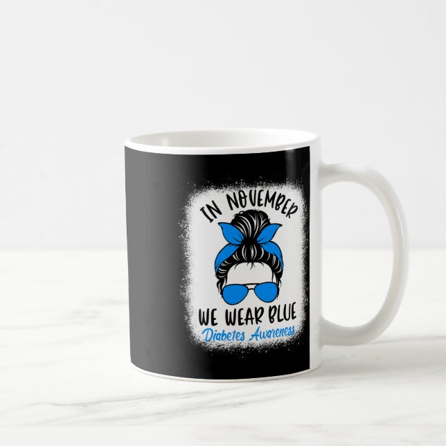 Taza De Café En Noviembre, Nos Divertiremos De La Diabetes Azul (Derecha)