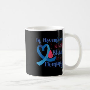 Taza De Café En Noviembre T1d La Cinta De Conciencia Azul Para
