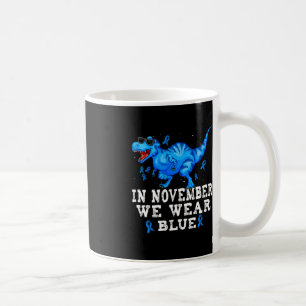 Taza De Café En Noviembre Usamos Awarene De Diabetes De Dinosau
