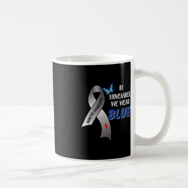 Taza De Café En Noviembre Usamos Cinta De Concienciación Sobre  (Derecha)