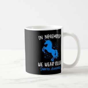Taza De Café En Noviembre, Usamos Diabetes Azules Diabetes Awar