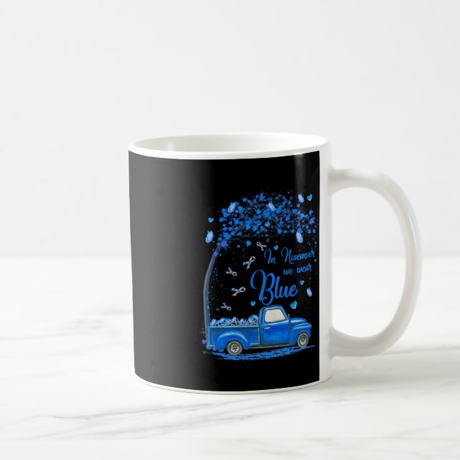 Taza De Café En Noviembre Usamos Diabetes De Mariposa De Camión (Derecha)