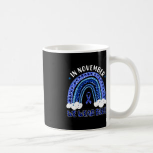 Taza De Café En Noviembre Usamos Diabetes Rainbow de Leopardo A