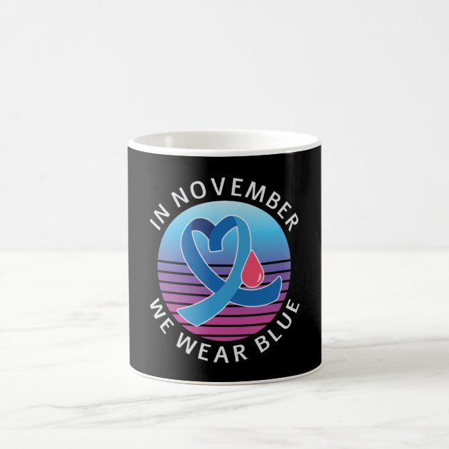 Taza De Café En Noviembre, usamos el mes de concienciación sobr (Centro)