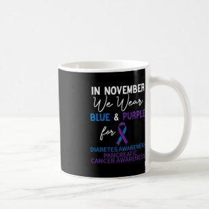 Taza De Café En Noviembre, usamos panacr con diabetes azul y pú