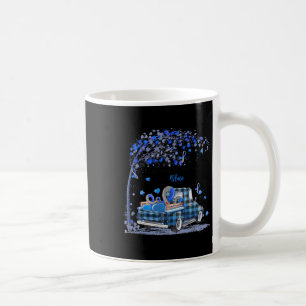 Taza De Café En Noviembre Usamos Un Camión Azul Para Conciencia